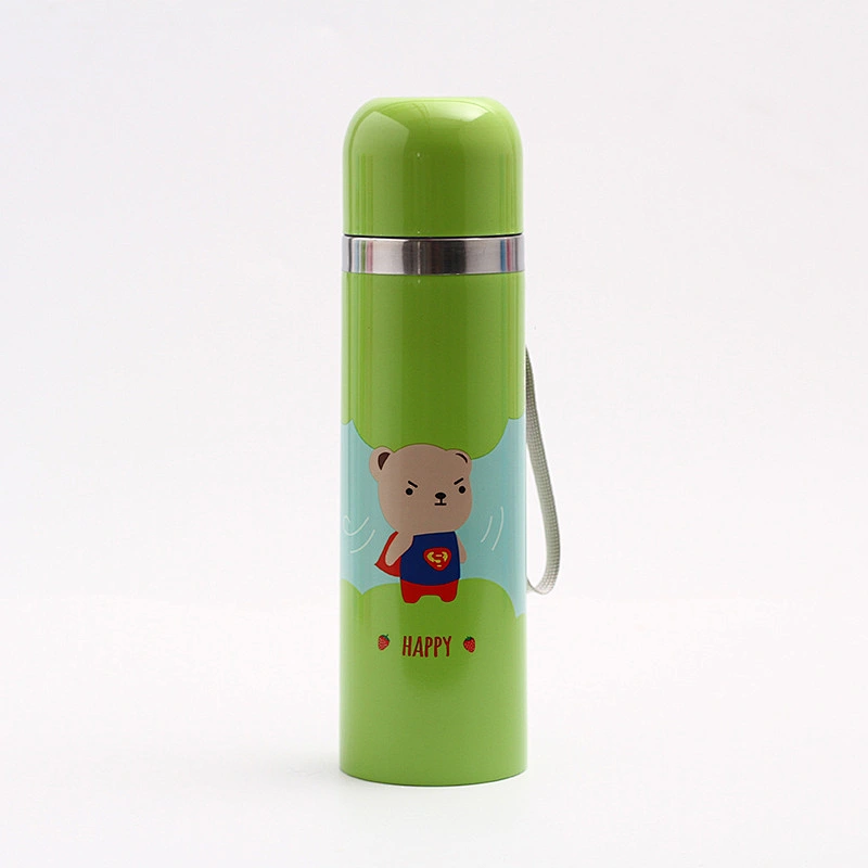 Guangzhou Factory Promotional 500 ml Cartoon Cute Vacuum Cup Customized Sport Water Bottle for Children