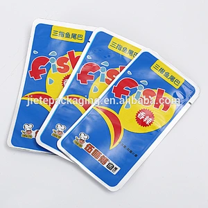 PE plastic bag custom printed packing fish tail