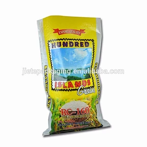 100% new material transparent large pp woven grain sacks, rice bags with plastic 50kg 25kg
