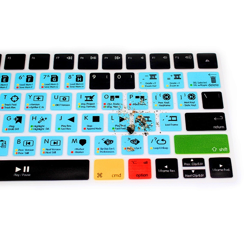 Hot sale DaVinci Resolve Shortcut desktop computer cover Hotkeys Silicone cover keyboard  silicone for magic keyboard MLA22LLB/A