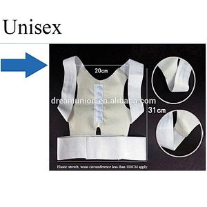 Magnetic Posture Correction Support Brace Adjustable Shoulder Therapy Back Belt