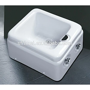 Fiber glass portable pedicure podiatry spa bowl detox foot wash basin