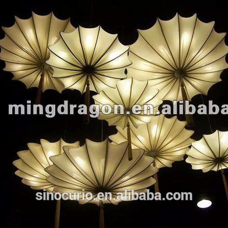 Chinese antique mulberry silk hotel droplight