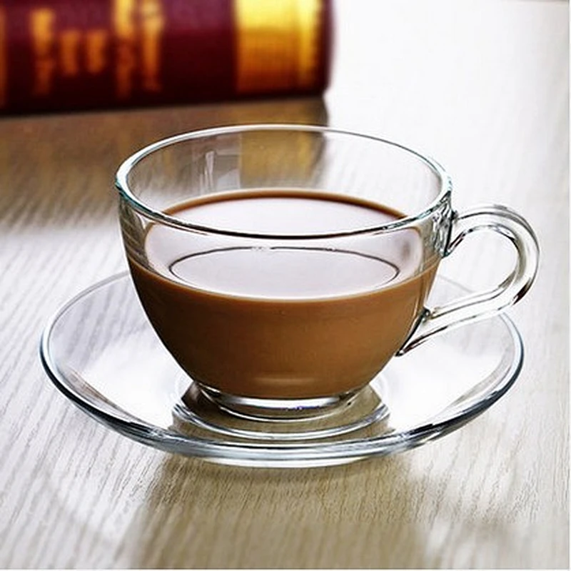 OEM capacity high borosilicate glass coffee mug tea pot water cup set with high quality