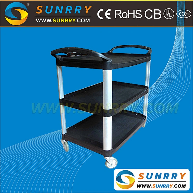 Quality and good price hotel trolley room service cart restaurant service cart PP service cart 3 Layers (SY-FSC31A SUNRRY)