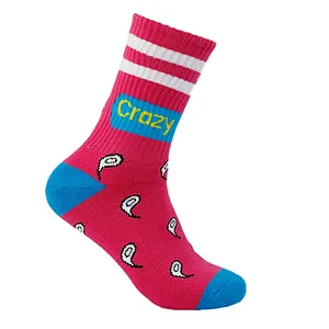 Women Casual Length Below Knee Jacquard Lovely Cartoon Pattern Fashion Socks