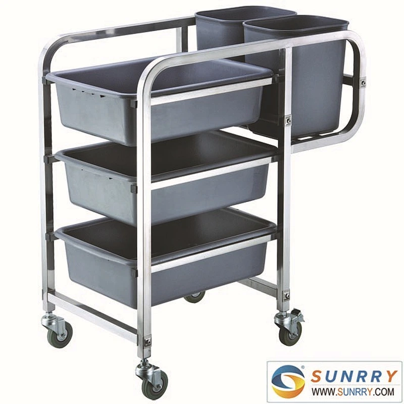 New Style stainless Steel Beverage Cart 3 Layers Kitchen Trolley Dimension And Design