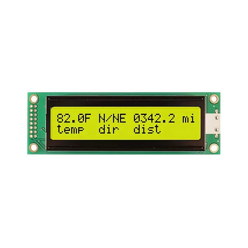 20x2 character lcd display white led backlight