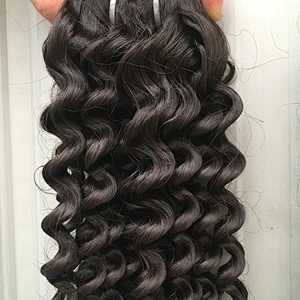 Dropshipping large quantities kinky curly hair extension human hair cuticle aligned peruvian hair weaving
