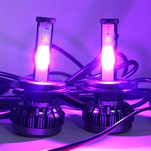 12v BlueTooth Control RGB Color LED Headlight 36W 4000Lm H4 9004 9007 H13 High Low Beam Auto LED Bulbs