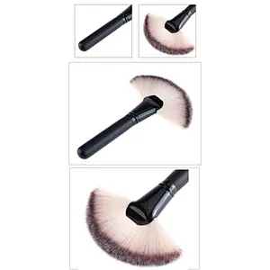 Wholesale makeup tools custom logo makeup fan powder blush contour brush