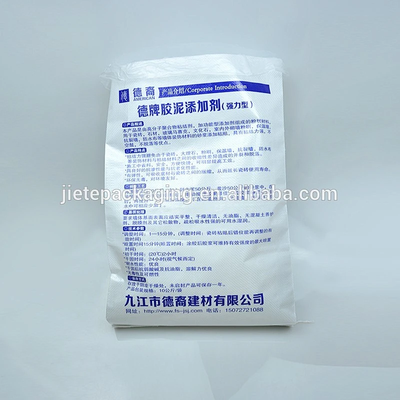 Video, new design pp woven bag with pe liner for packing 10kg cement, putty powder, glue