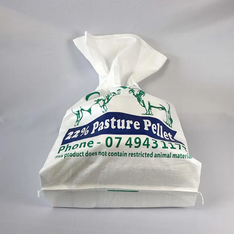 High quality white woven bag