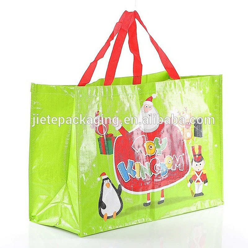 custom order cartoon design printed grocery women shopping plastic pp woven bags sack