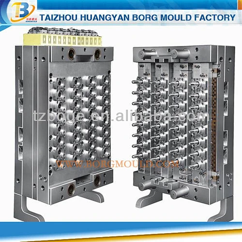 48 Cavities PET Preform Molds with Shut-Off Nozzle neck size pet bottles