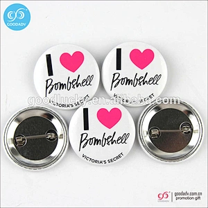 Custom Badge Manufacturer cheap tin metal pin button badge