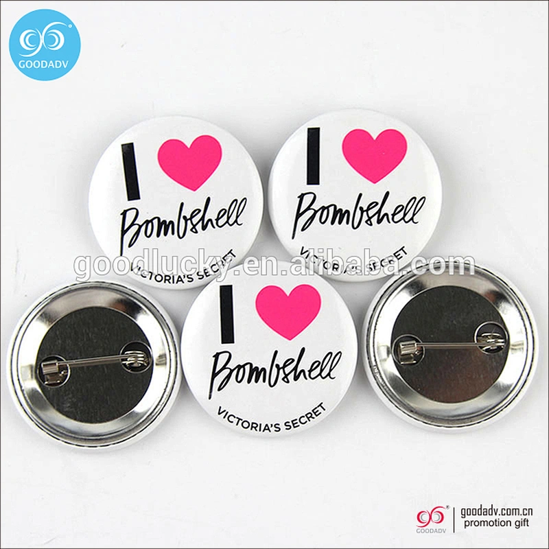 Custom Badge Manufacturer cheap tin metal pin button badge