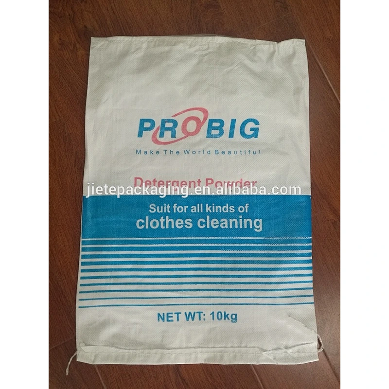 Video, pp woven bag for pack washing powder, detergent 10kg 20kg 25kg with printing