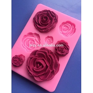 F2501 PRZY flower shape silicone fondant mold cake mold silicone fondant mold