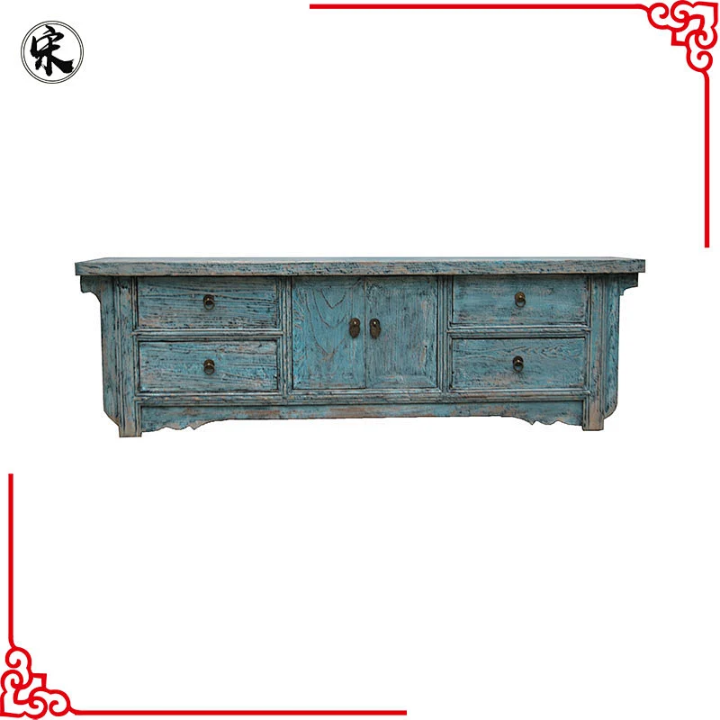 chinese antique reproduction distressed shabby chic buffet furniture