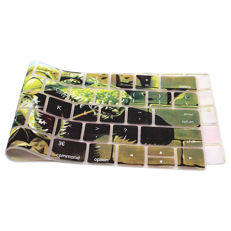 English custom silicone Keyboard Protective Film keyboard cover for Macbook Pro 13 Inch Touch Bar laptop 13 inch keyboard azerty