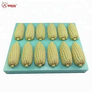 2018 Corn shape 12cavities Soap molds Cake Baking mold corn Ice Silicone mould