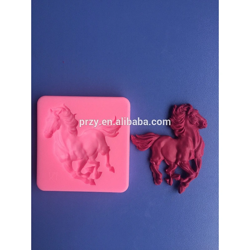 Horse Art Cake Decorating Sugar Art mold DIY bakeware silicone embossing mold fondant cake mold
