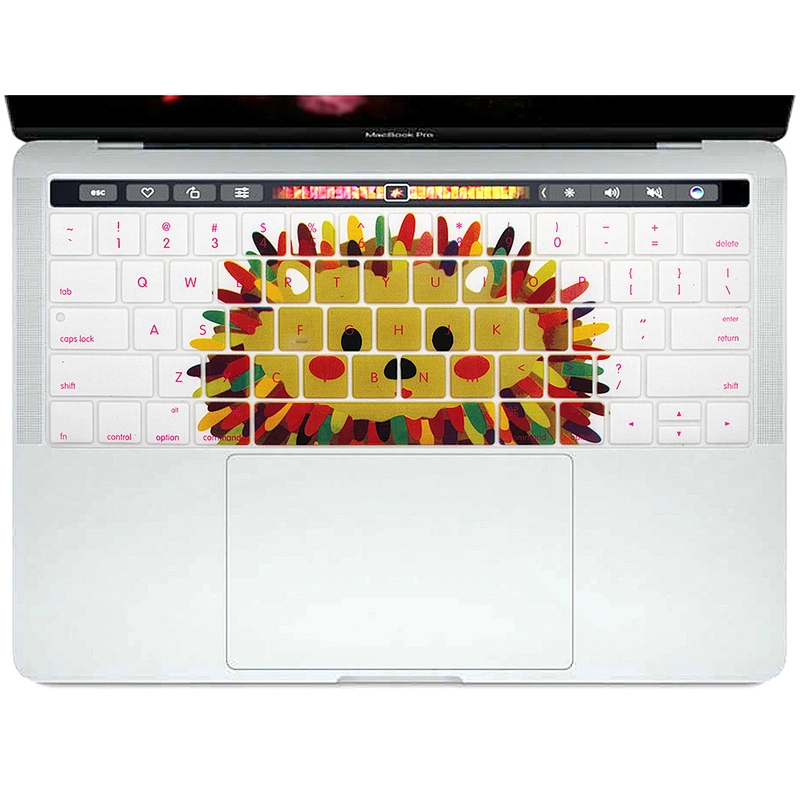Animal custom silicone keyboard cover Protector laptop skin For Mac book touch bar a1706 us keyboard