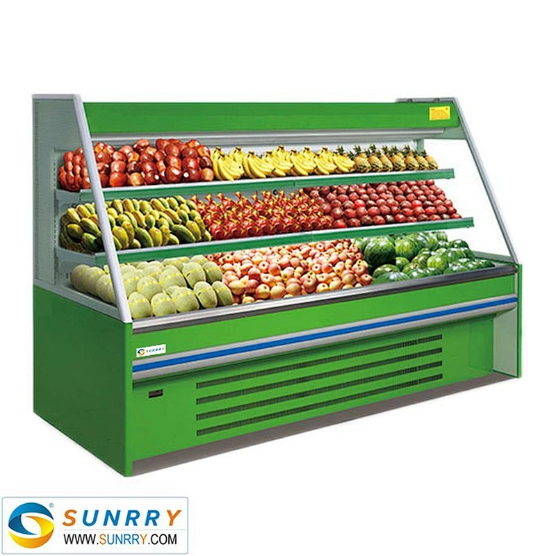 Factory Price Supermarket Refrigerator Display Showcase for Vegetable and Fruit Display