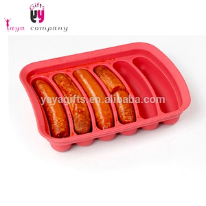 Promotional New Design Kitchen Tool DIY Silicone Hot Dog Sausage Maker Mold