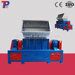 shreder machine China double axis crusher plastic recycling machine