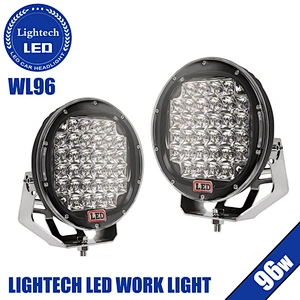 12V Red Black 96W 185W 225W 9Inch Round LED Driving Light