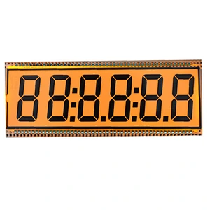 Custom big small 7 Segment monochrome display screen glass panel module TN LCD display