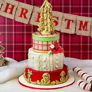S9061 Silicone molds Christmas Series fondant Cake Silicone Mold Winter sweater Woolen knit pattern moulds for cake decorations