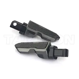 Aftermarket knurled motorcycle passenger foot pegs