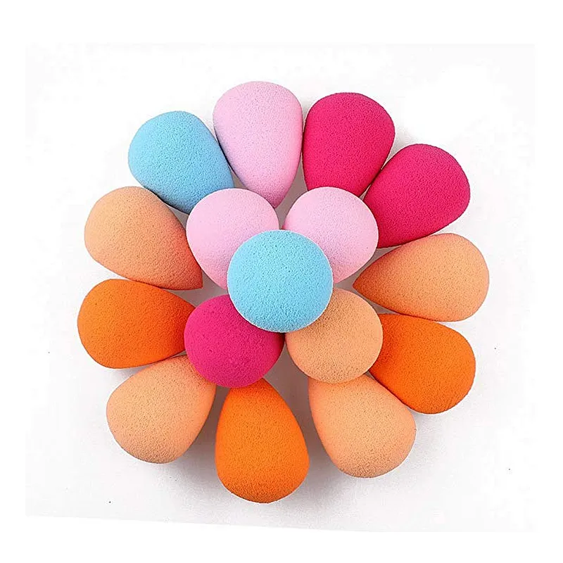 6PCS Water Droplets Shape Sponge Smooth Pro Beauty Makeup Powder Puff