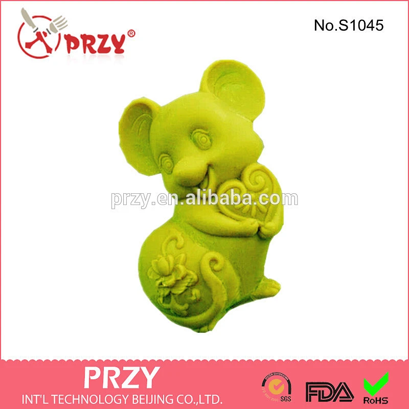 Zodiac mouse silicone mold soap molds