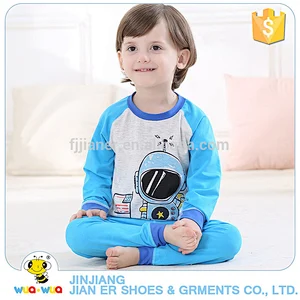 Winter children boys 2 piece cotton trousers clothes set