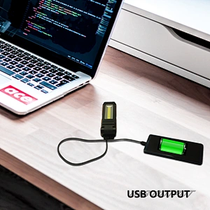 2018 3.7v2000mAh li-ion battery 5W COB flash light USB rechargeable worklinght lamp