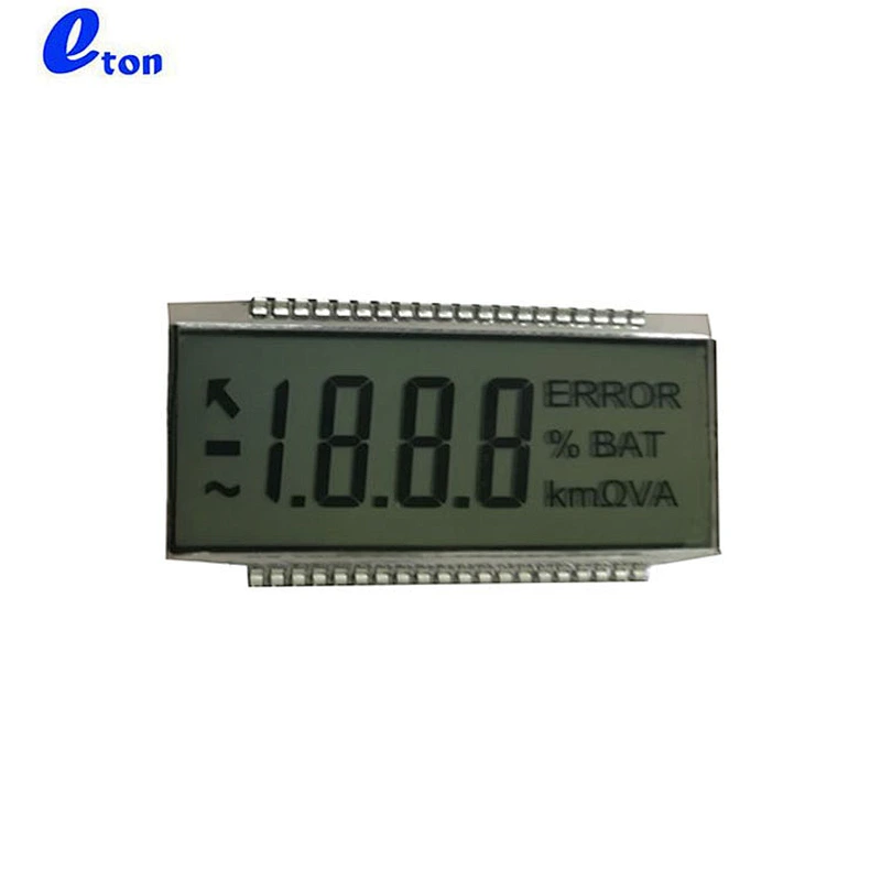 energy meter 7 segment tn lcd screen display