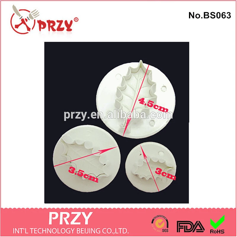 Leaf shaped fondant embossing mold / fondant embossing tools