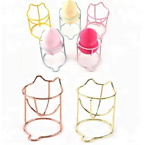 Hot selling decorative sponge holder stainless steel makeup sponge holder