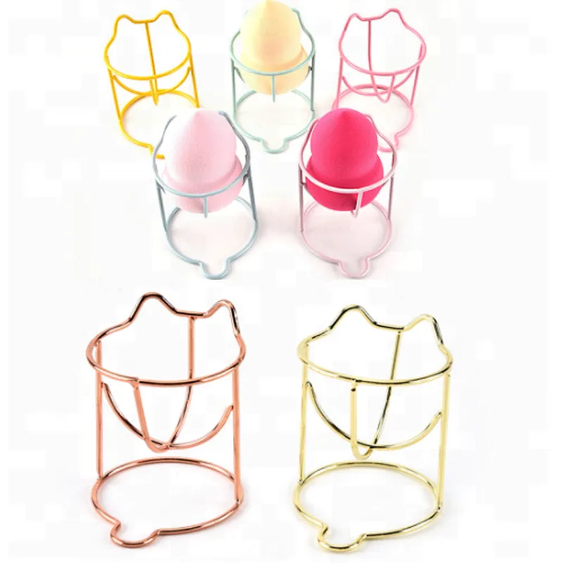 Hot selling decorative sponge holder stainless steel makeup sponge holder