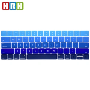 Rainbow Silicone Keyboard Protective Film laptop skin For Macbook Pro 13