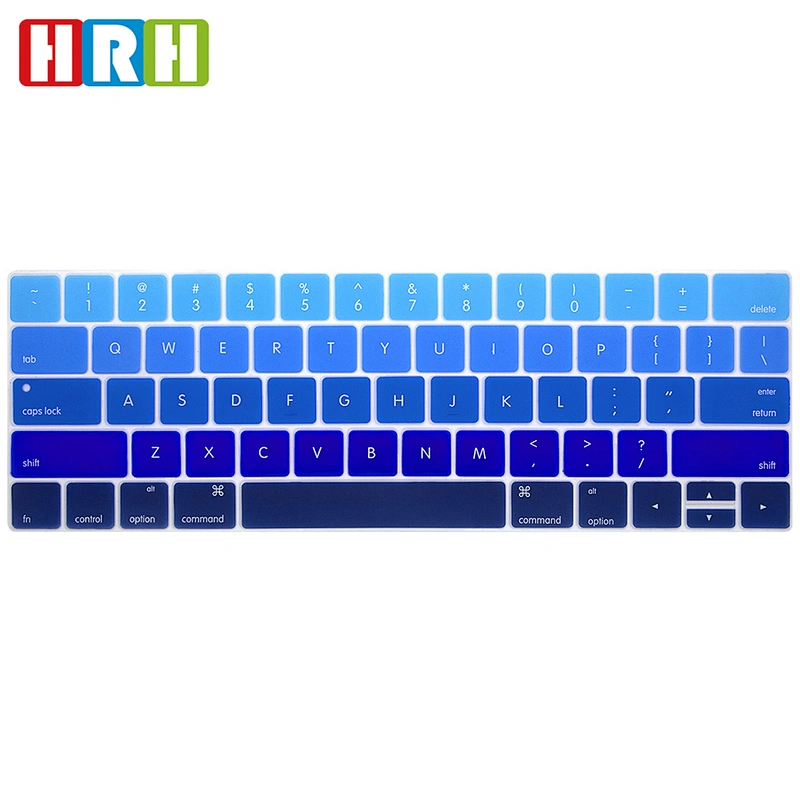 Rainbow Silicone Keyboard Protective Film laptop skin For Macbook Pro 13