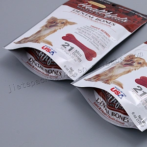 Factory supply 170g vacuum plastic dog feed packaging bag