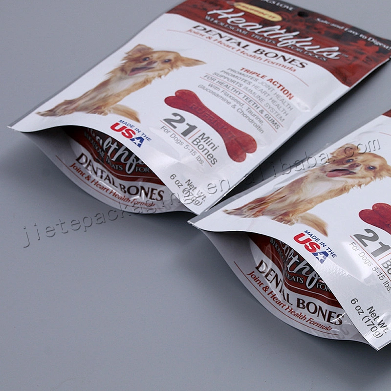 Factory supply 170g vacuum plastic dog feed packaging bag
