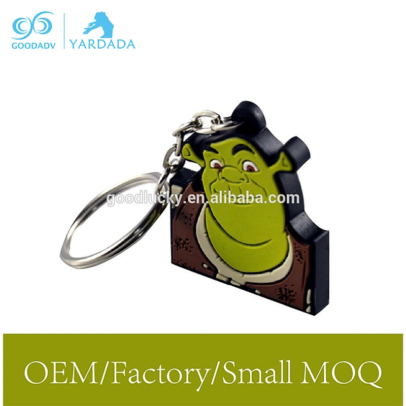 Wholesale 3d custom shaped soft rubber pvc keychain