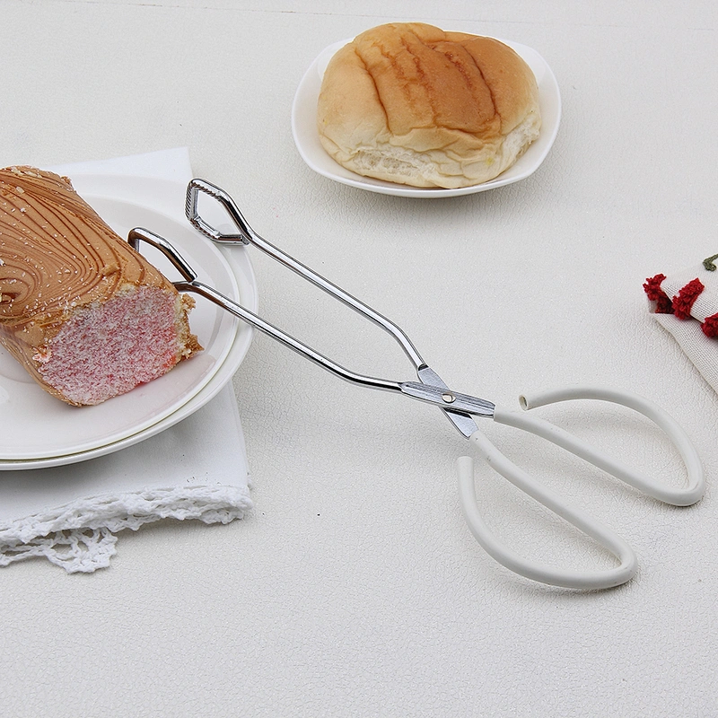 Mini Stainless Steel Tea Tong Ice Tong with Wooden Handle