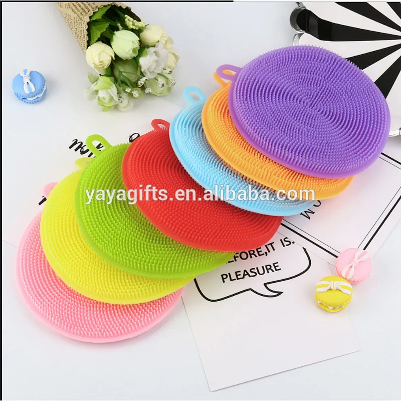sponge cleaning dish with round oval square shaped